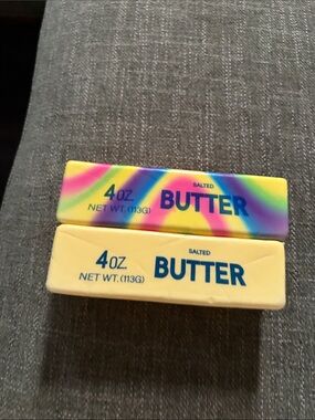 Butter Kids Toy Colorful Rainbow & Yellow Play Butter Set
